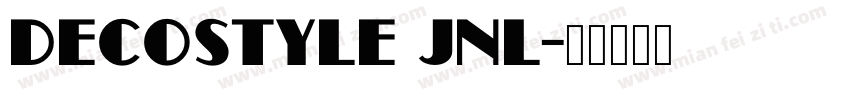 decostyle jnl字体转换
